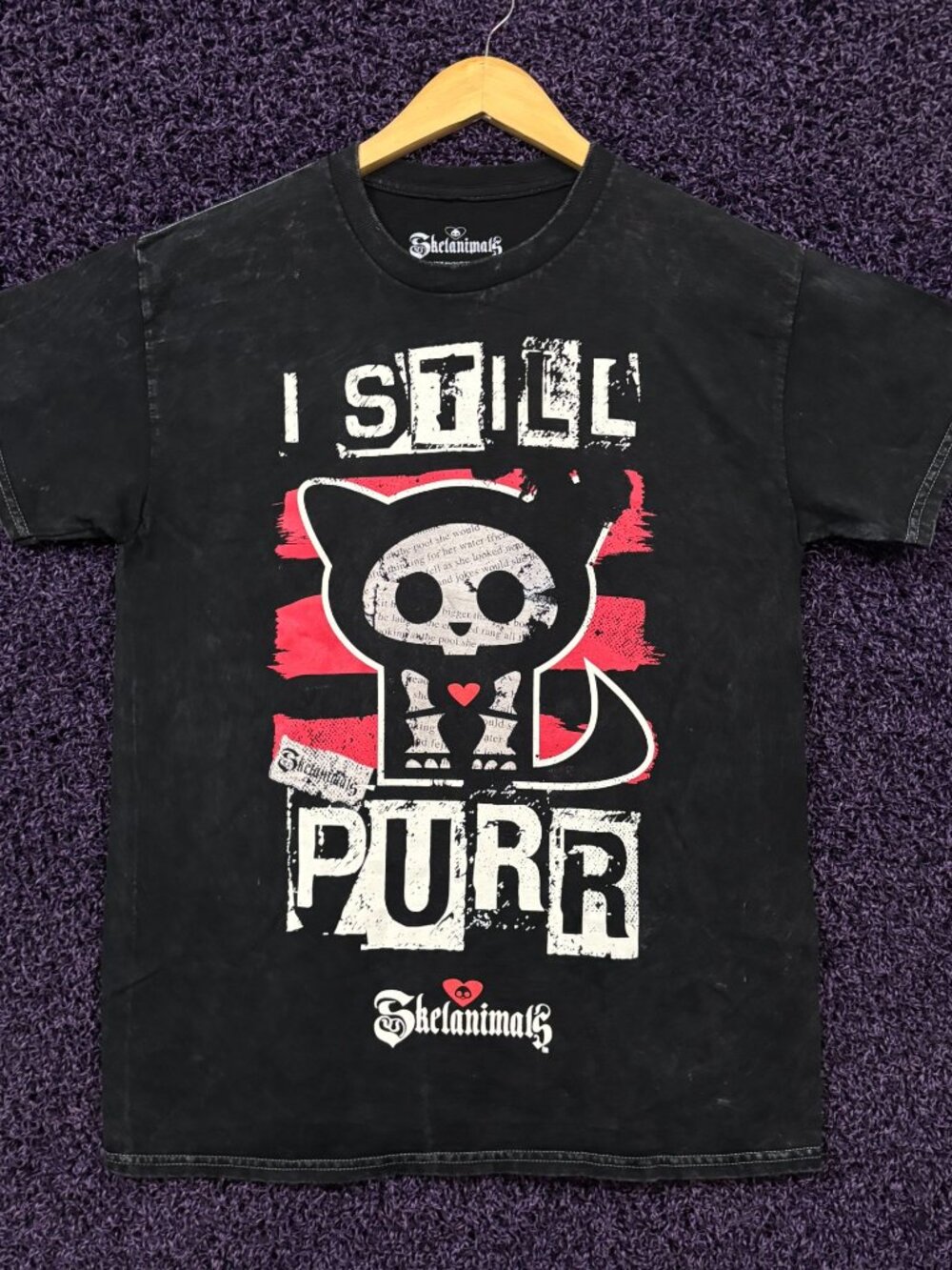 Kit The Cat I Still Purr Skelanimals Hasbro Promo T-Shirt M